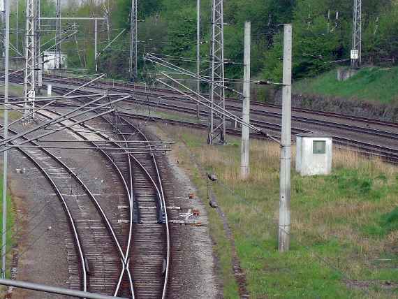 Verzweigung im Schienennetz