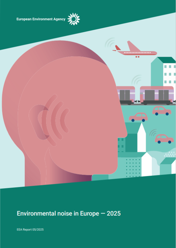 Titelseite des EEA-Berichts Noise in Europe 2025